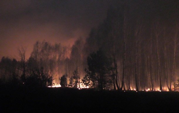 Лісову пожежу в Чернігівській області гасять за допомогою літаків