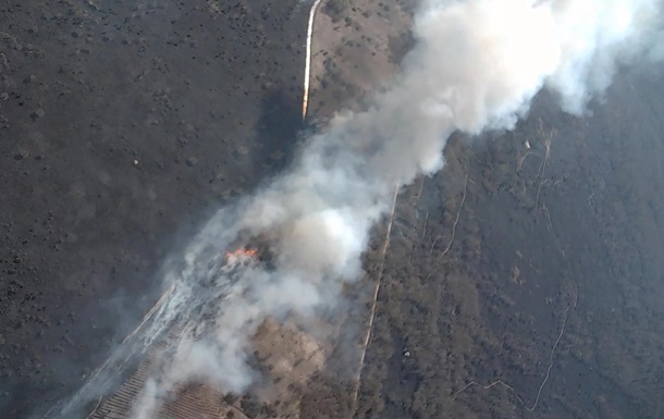 Пожежі в Чорнобильській зоні показали з дрона