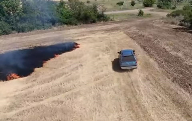 Опубліковано відео ймовірного початку пожеж у Луганській області