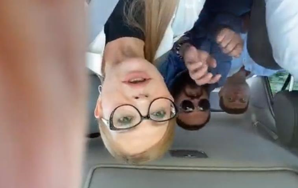 Ляшко в авто з Тимошенко знімав відео догори ногами