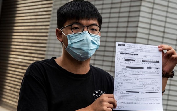 У Гонконзі затримали відомого активіста Джошуа Вонга