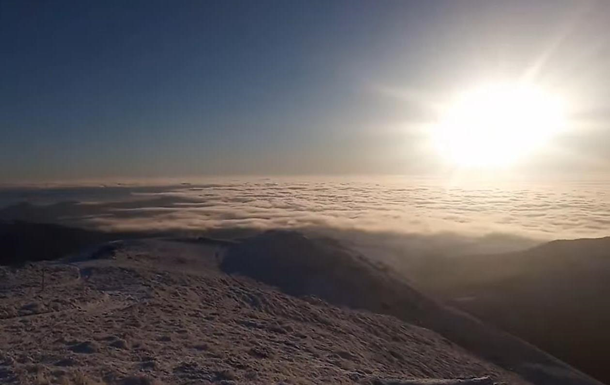 Опубликовано зрелищное видео с высокогорья Карпат