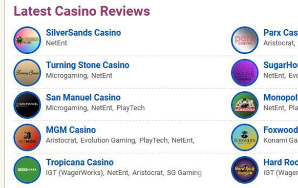 The criteria by which the casino rating is compiled