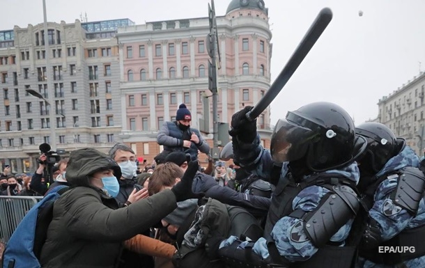 В России рекордное число задержаний на протестах