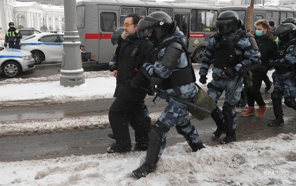 У РФ відновилися протести, затримані 550 осіб