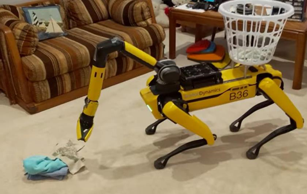 Робопсів Boston Dynamics навчили робити прибирання