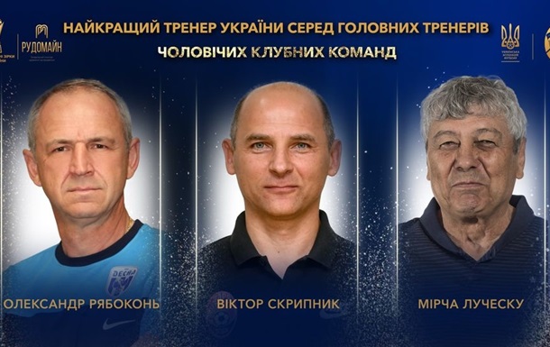 Луческу і Рябоконь претендують на звання кращого футбольного тренера року