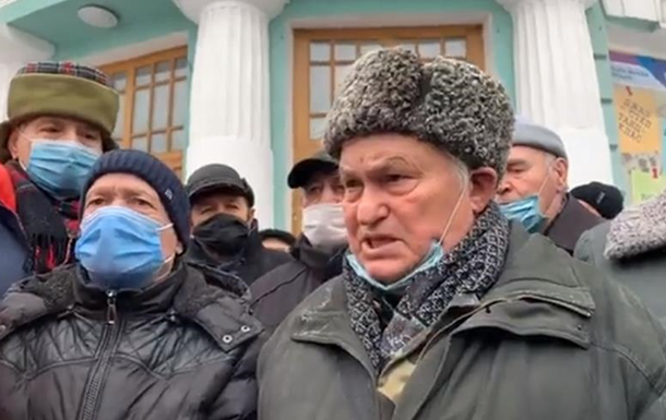 В Киеве протестуют пенсионеры силовых структур