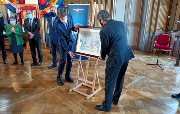 Украина передала Франции украденную картину