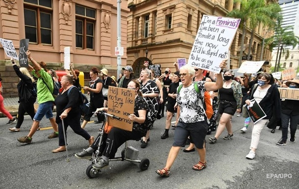 В Австралии протестовали против гендерного насилия