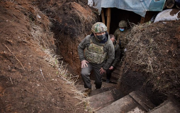 Зеленський відвідав позиції ЗСУ на Донбасі