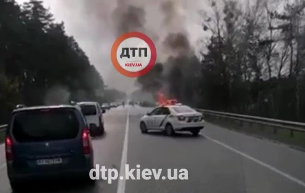 Под Киевом в авто на ходу взорвался газовый баллон