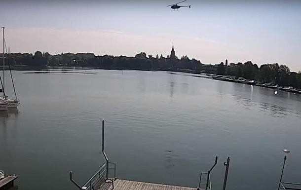 З явилося відео падіння вертольота в Польщі