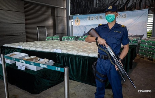 Митниця Гонконгу конфіскувала три великі партії наркотиків