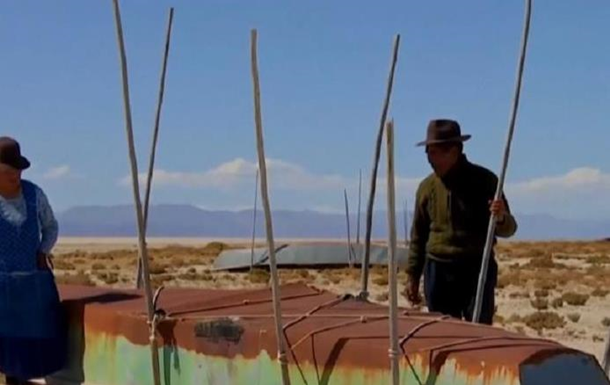 У Болівії зникло гігантське озеро