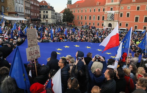 Майдан у Польщі. Побоюються виходу з Євросоюзу