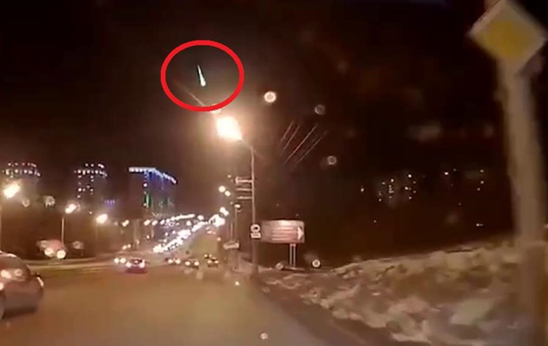 В Башкирии падение метеорита попало на видео