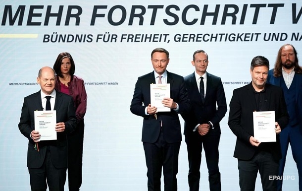 In Germany, three parties signed a coalition agreement