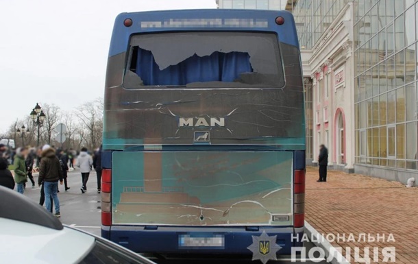 В Одессе вновь атаковали автобус Черноморца