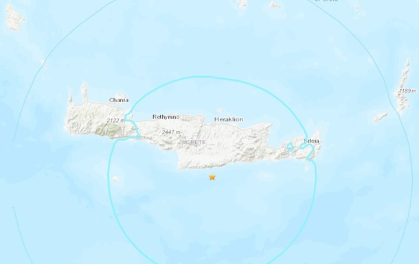 Біля Криту стався сильний землетрус