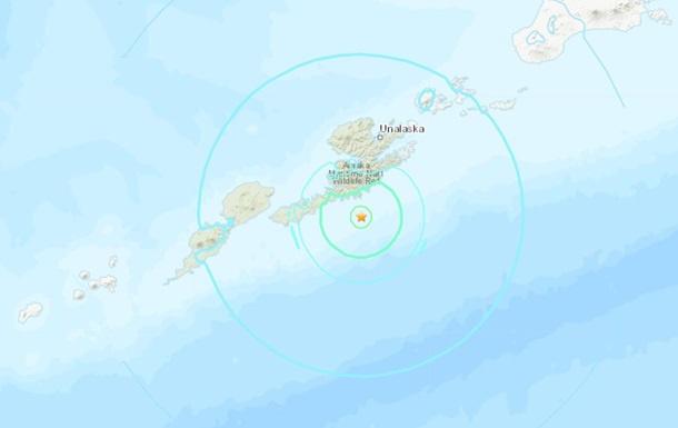 Біля узбережжя Аляски зафіксували землетрус магнітудою 6,2