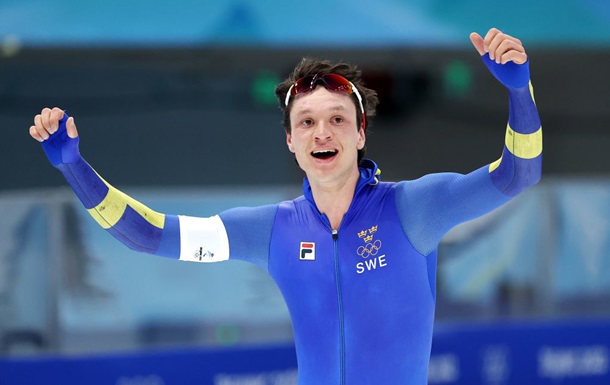 Шведський ковзаняр виграв золото, встановивши олімпійський рекорд