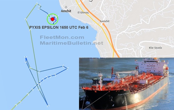 Біля берегів Лівану сталася аварія з танкером