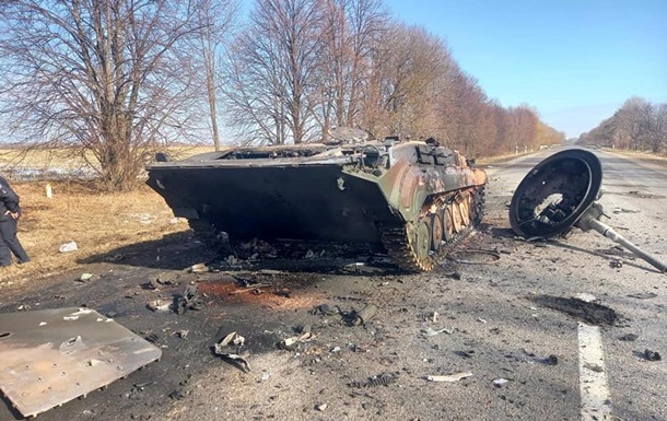 В Сумской области разбили колонну вражеской техники