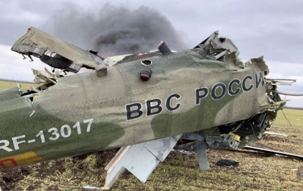 В Николаевской области сбили четыре вертолета РФ