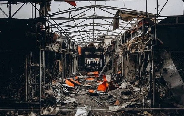 В Харькове полностью разрушен Новосалтовский рынок