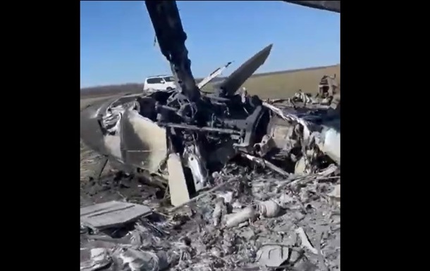Российский вертолет Ка-52 сбит под Николаевом