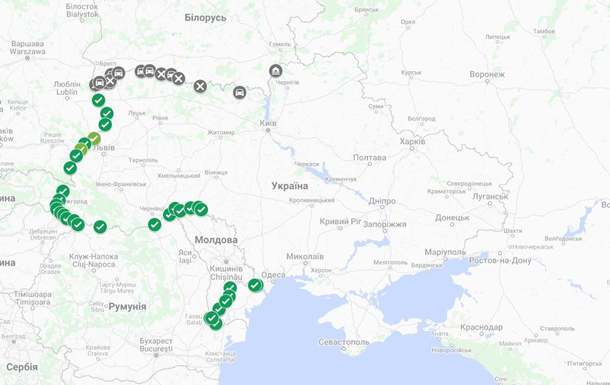 На західному кордоні України немає черг у пунктах пропуску