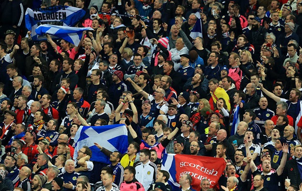 Шотландские фанаты будут петь гимн Украины в матче отбора на ЧМ-2022