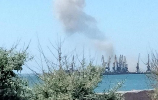 A powerful explosion shook the port of Berdyansk
