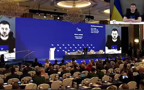   Zelensky addressed the participants of the security summit 