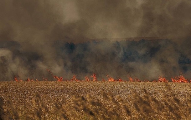 Оккупанты выжгли урожай в Криворожском районе