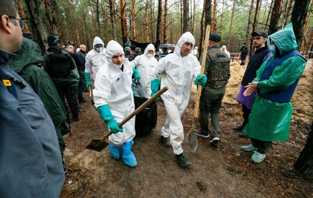 The exhumation of the murdered Ukrainians was completed in Izyum - OVA