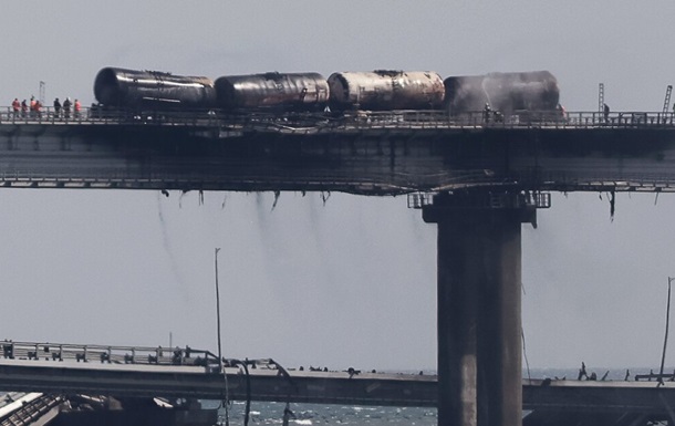 З явилося відео пошкоджень Кримського мосту
