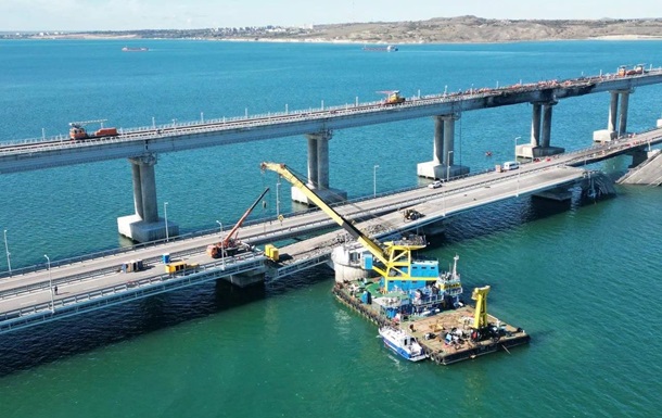В РФ показали, как ремонтируют Крымский мост