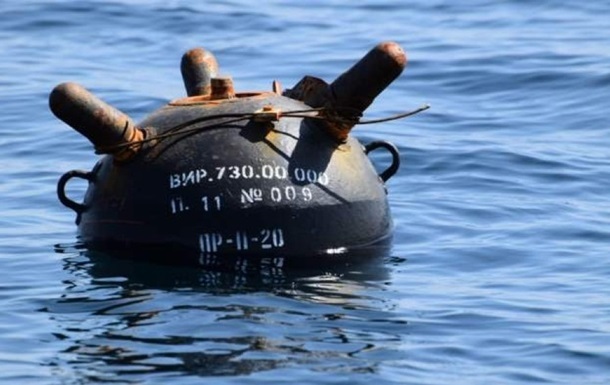 ВМС показали уничтожение мины у побережья Одесчины