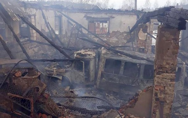 На Сумщині внаслідок обстрілу зруйновано ангари та склади ліцею