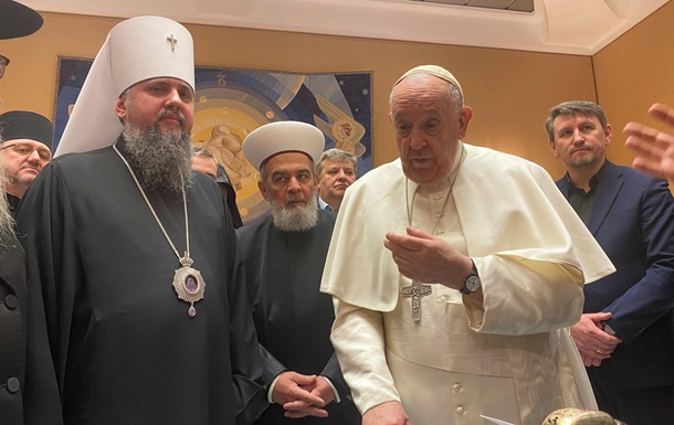Папа Римский встретился с главами церквей Украины