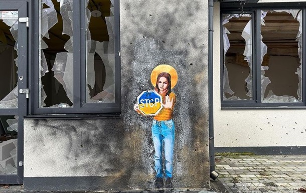 Итальянский художник показал новое граффити в Буче