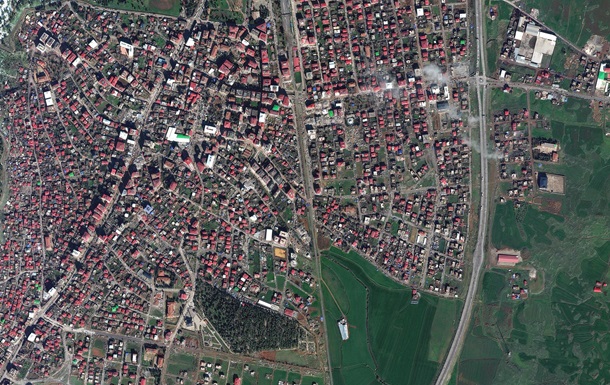 There were photos before and after the earthquake in Turkey