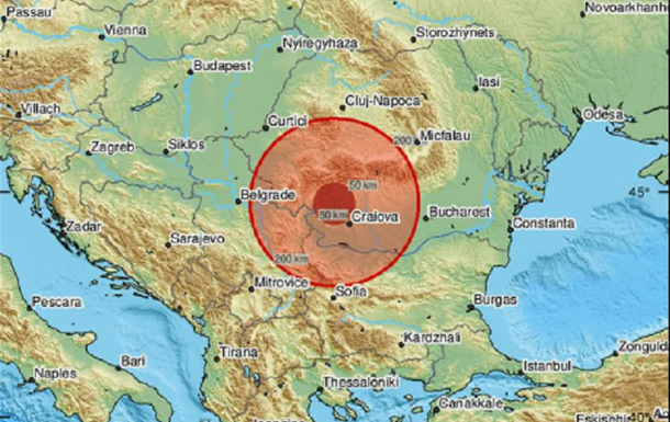 В Румынии произошло мощное землетрясение