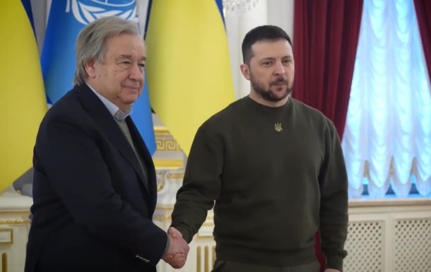 Зеленський зустрівся з генсеком ООН у Києві