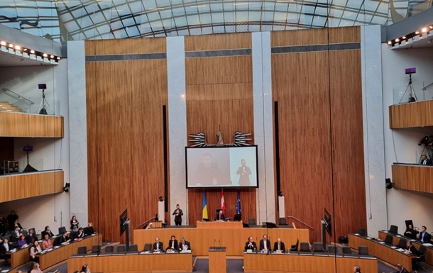 Zelensky spoke in the Austrian Parliament, some deputies left the hall