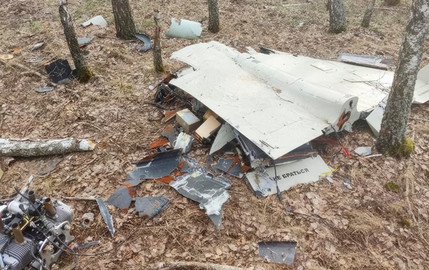 На Чернігівщині знайшли збитий дрон РФ з боєприпасом, що не розірвався