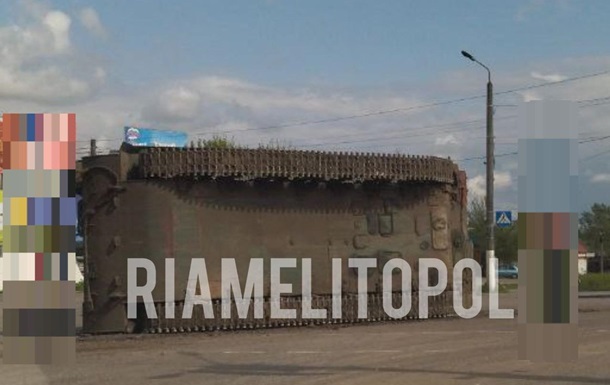 У Мелітополі перекинувся комплекс російської ППО