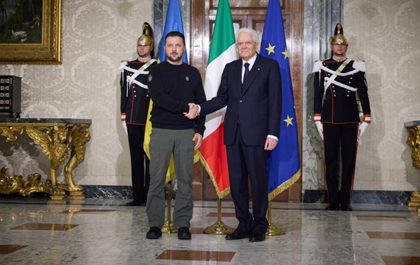 Zelensky met with the President of Italy